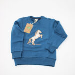 FELPA BLU CAVALLO