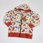 FELPA CAPPUCCIO ZIP FRUTTA