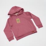 FELPA ROSA CON CAPPUCCIO E TASCA