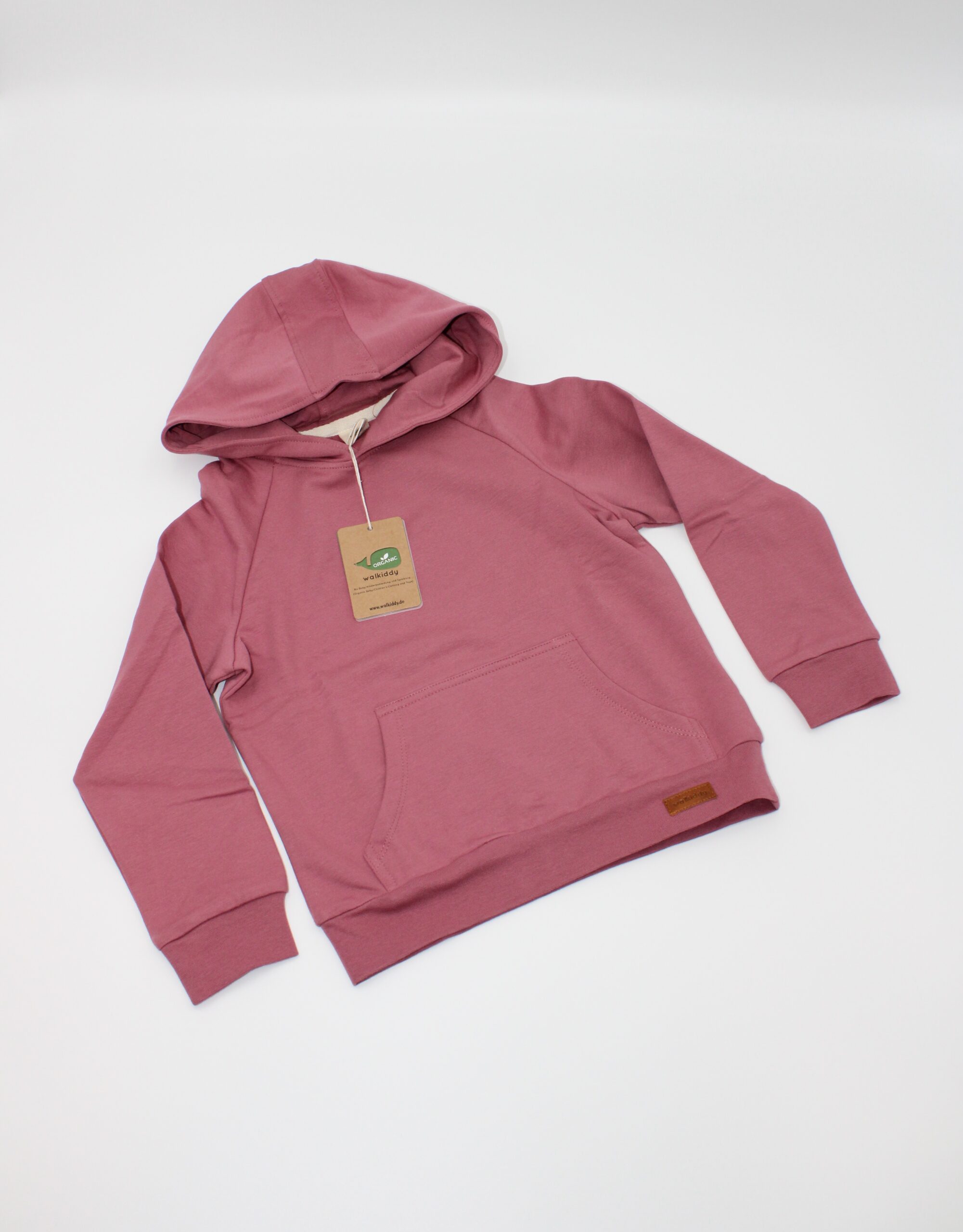 Walkiddy felpa rosa cappuccio FELPA ROSA CON CAPPUCCIO E TASCA - immagine 1