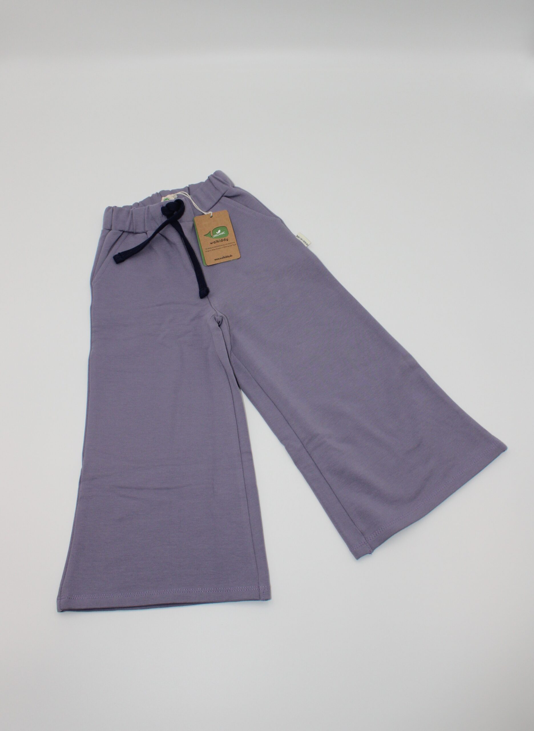 Walkiddy pantalone lilla con laccio PANTALONE FELPA LILLA CROP - immagine 1