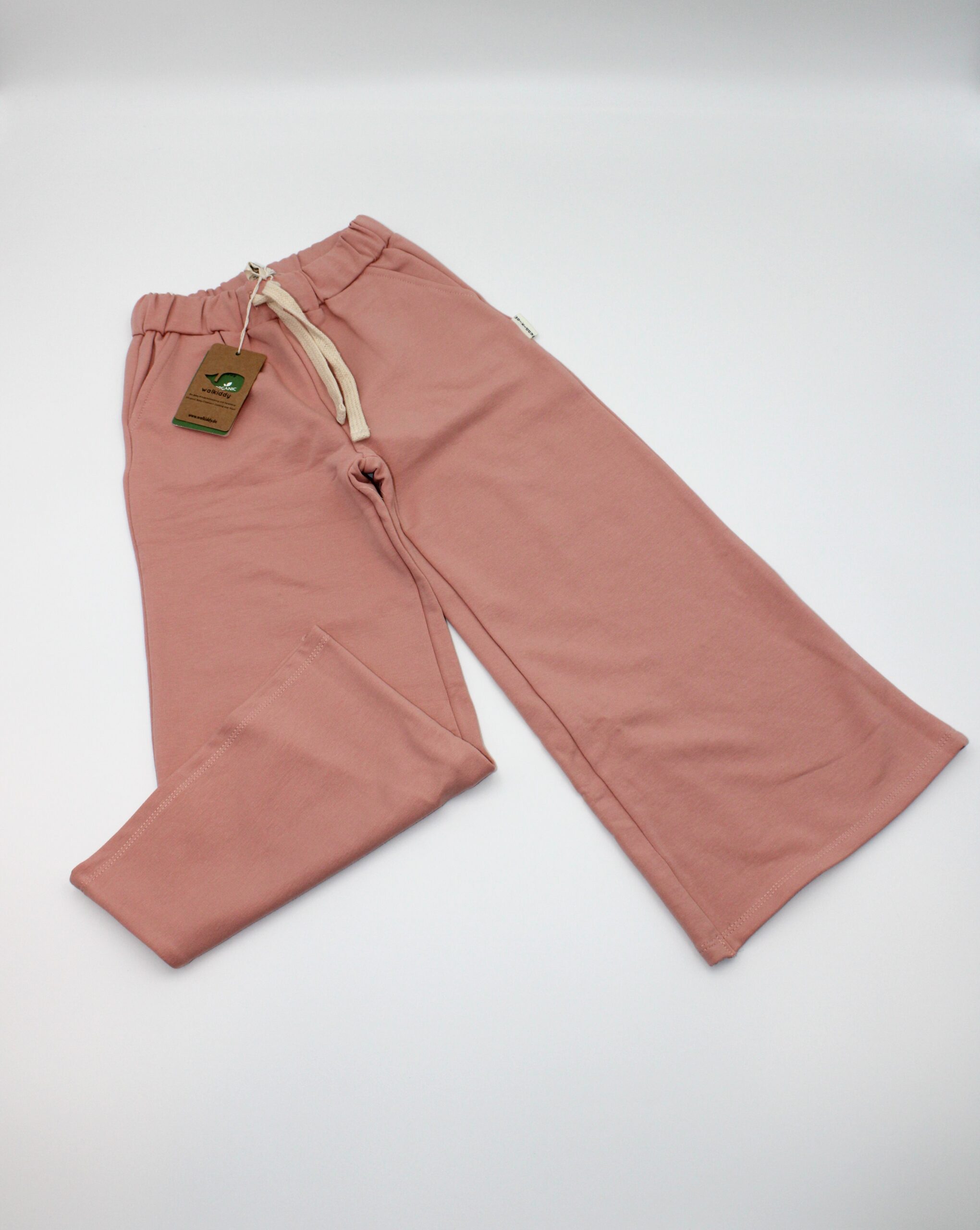 Walkiddy pantalone rosa scuro con laccio PANTALONE FELPA ROSA CROP - immagine 1